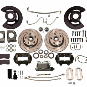 Ford Kelsey-Hayes Type 4 Piston Caliper Manual Disc Brake Kit V8 - Manual or Power Steering - Manual or Auto Transmission  (1965 1966) Mustang