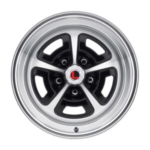 15 x 8 Magnum Alloy Wheel, 5 on 4.5 BP, 4.75 BS, Gloss Black / Machined