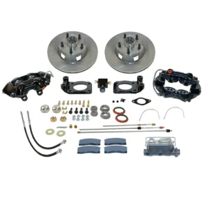 American Made Ford Kelsey-Hayes Style 4-Piston Caliper Front Disc Brake Conversion Kit (Non-Power) - V8 - 1969-1973 Mustang, Maverick, Fairlane, Torino, Cougar